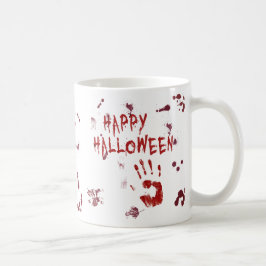 血ハンドプリントハロウィーン – マグカップ