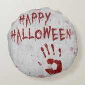 血ハンドプリントハロウィーン ラウンドクッション (裏面)