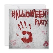 血ハンドプリントハロウィーン