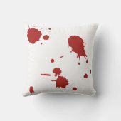 血ハンドプリント血液スパーターハロウィーン小道具 クッション (裏面)