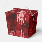 血ハンドプリント、ホラーパーティー、不気味 フェイバーボックス (裏面サイド)