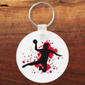 血ハンドボールドッジボール キーホルダー (正面)