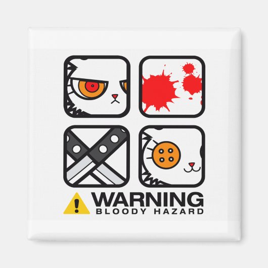 血バニー磁石 マグネット (正面)