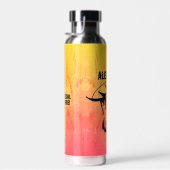 血パーソナライズされたサイケデリック流視力 ウォーターボトル (右面)