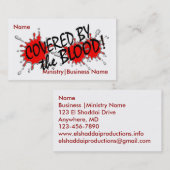 血ビジネスまたは大臣カードによって覆われる 名刺 (正面/裏面)