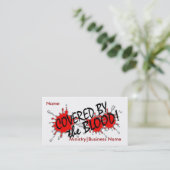 血ビジネスまたは大臣カードによって覆われる 名刺 (スタンド正面)