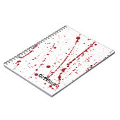 血フェイク汚れ ノートブック (左側)