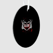 血ブレークダウン、スケルトンハートハンドエモ、Metalc オーナメント (正面)