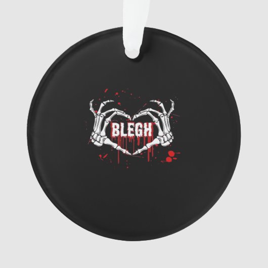 血ブレークダウン、スケルトンハートハンドエモ、Metalc オーナメント (正面)