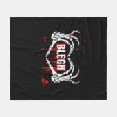 血ブレークダウン、スケルトンハートハンドエモ、Metalc フリースブランケット (正面(横))