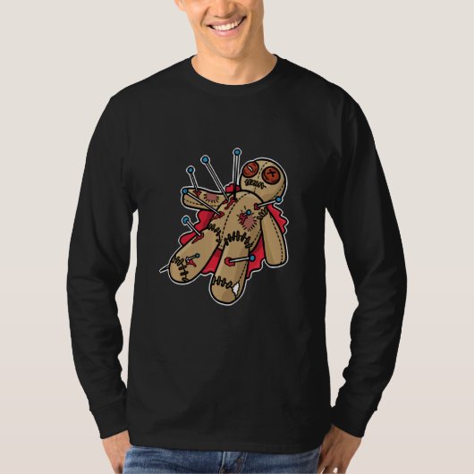 血ブードゥードールホラーハロウィン汗 Tシャツ (正面)