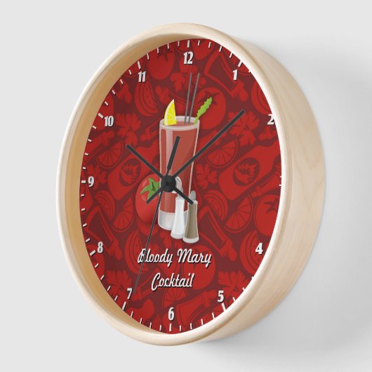 血マリ 壁時計 (傾斜)