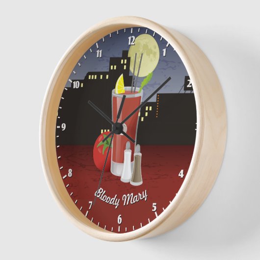 血マリ 壁時計 (傾斜)