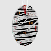 血ミイラの包帯と不気味な目ハロウィーン オーナメント (正面)