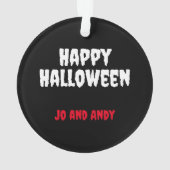 血ミイラの包帯と不気味な目ハロウィーン オーナメント (裏面)