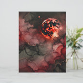 血ムーングローハロウィンアルコールインクスクラップブック (スタンド正面)