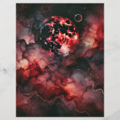 血ムーングローハロウィンアルコールインクスクラップブック (裏面)