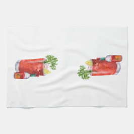 血メアリとホットソース キッチンタオル