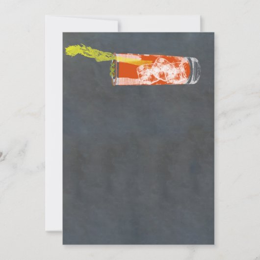 血メアリーまたは血シーザー 招待状 (正面)