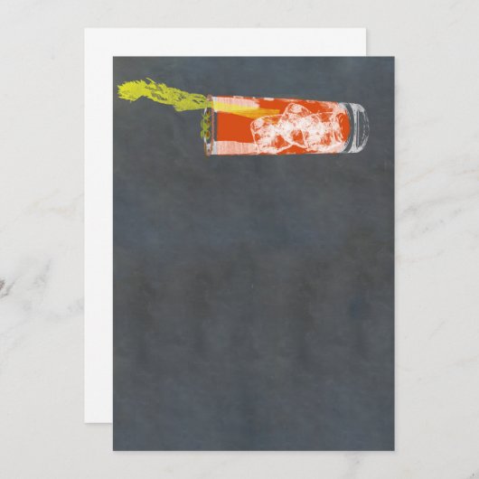 血メアリーまたは血シーザー 招待状 (正面/裏面)