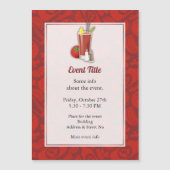 血メアリーカクテル磁気招待状 (正面)