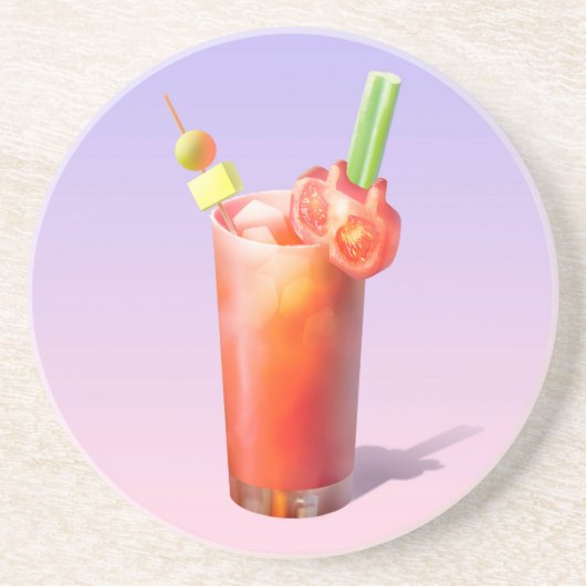 血メアリーカクテル コースター (正面)