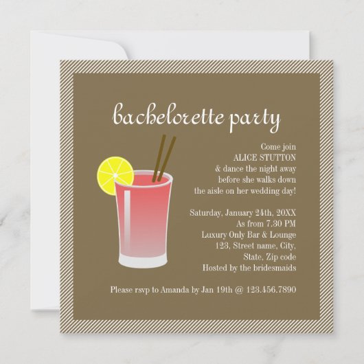 血メアリーカクテル 招待状 (正面)
