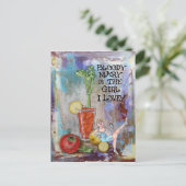 血メアリーキッチンバーはがき ポストカード (スタンド正面)