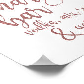 血メアリーバーバラ金ゴールドグリッター8x10標識 ポスター (角)