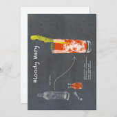 血メアリーレシピ 招待状 (正面/裏面)