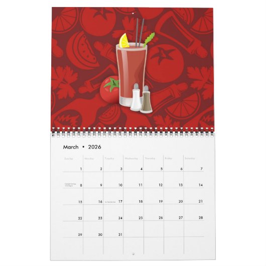 血メアリー カレンダー (3月 2026)