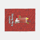 血メアリー フリースブランケット (正面(横))