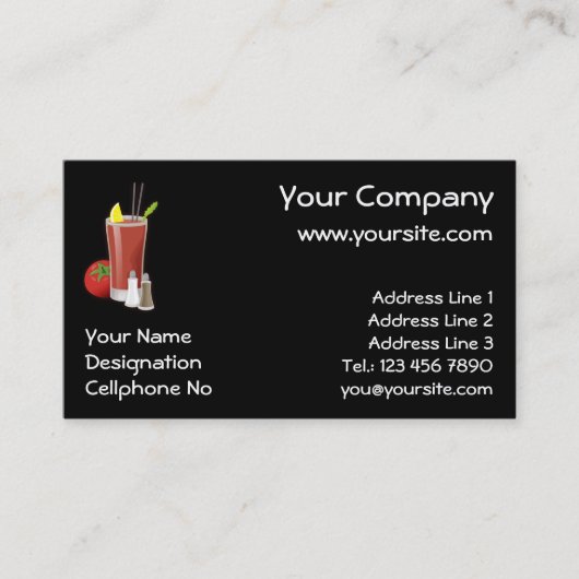 血メアリー 名刺 (正面)