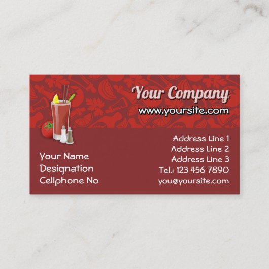 血メアリー 名刺 (正面)