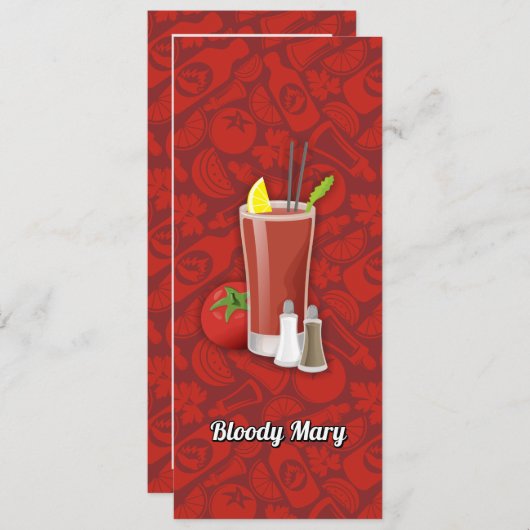 血メアリー 招待状 (正面/裏面)