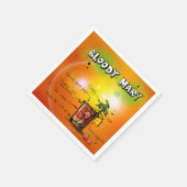 血メアリ – タンジェリン背景紙ナプキン スタンダードカクテルナプキン (角)