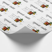 血メリーのカクテルのレシピ ラッピングペーパー (角)