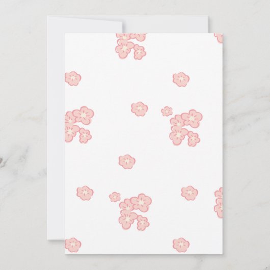 血メリーのバーの印|のピンクおよび金ゴールドのブライダルシャワー 招待状 (裏面)