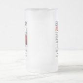 血メリーの曇らされたマグ- 16oz フロストグラスビールジョッキ (中央)