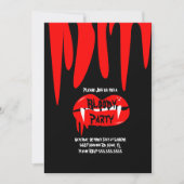 血ヴァンパイアハロウィンバースデーパーティー 招待状 (正面)