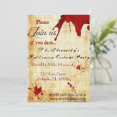 血ヴァンパイアハローウィンパーティ招待状 招待状 (スタンド正面)