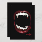 血ヴァンパイアファンスハロウィーン 招待状 (正面/裏面)