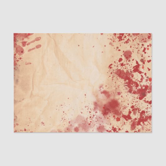 血ヴィンテージ紙ハロウィンゴシックパーティー 薄葉紙 (正面)