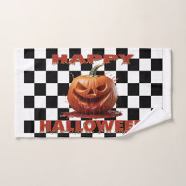 血不気味パンプキンハロウィーン ハンドタオル