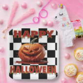 血不気味パンプキンハロウィーン ペーパープレート (パーティー)