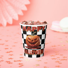 血不気味パンプキンハロウィーン 紙コップ