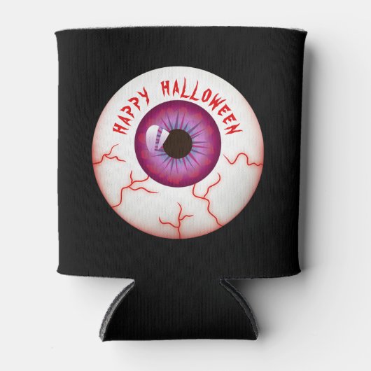 血不気味球眼球ハッピーハローウィン 缶クーラー (正面)