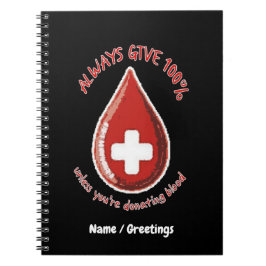 血与えを出さない限り常に100おもしろい% ノートブック