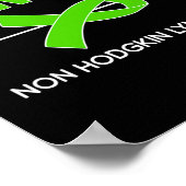 血中がん認識度衣料非ホジキンリンパ腫 ポスター (角)