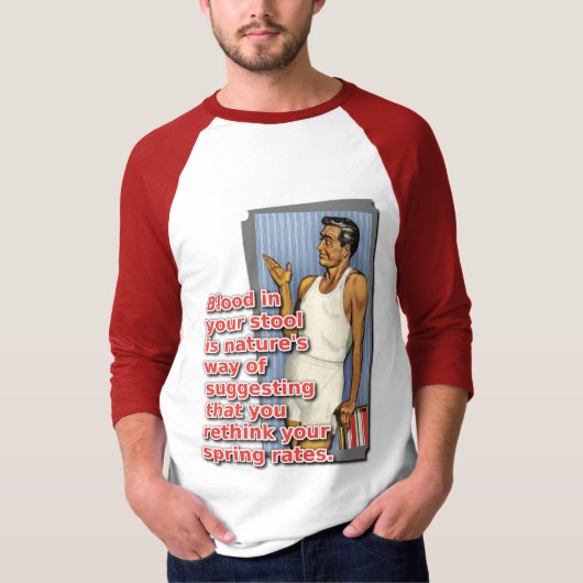 血便ダートバイク モトクロスTシャツ Tシャツ (正面)